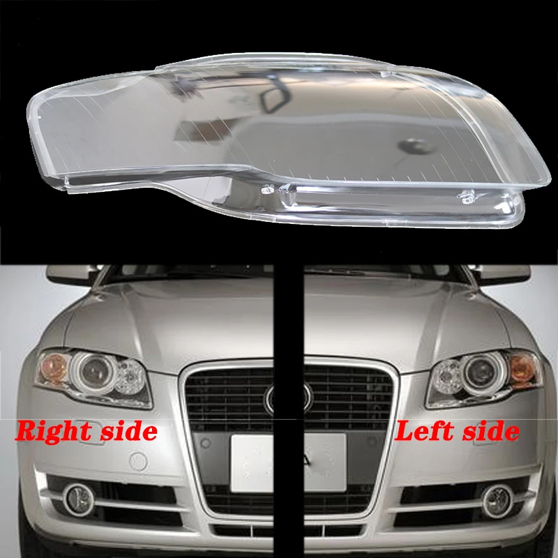 For Audi 06 08 Front Headlights Headlights Glass Mask Lamp Cover Transparent Shell Lamp Body Kits Aliexpress