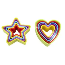 5 шт./компл. Рождественский 3D Fondant(сахарная) для приготовления печенья Пластик инструмент для выпечки многоцветный