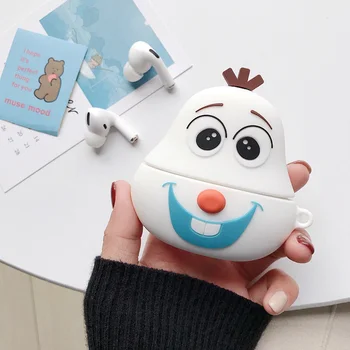 

3D Earphone Case for Airpods Pro Case Silicone Ctue Cartoon Headphone/Earpods Cover for Apple Air Pods Pro 3 Case Duck Keychain