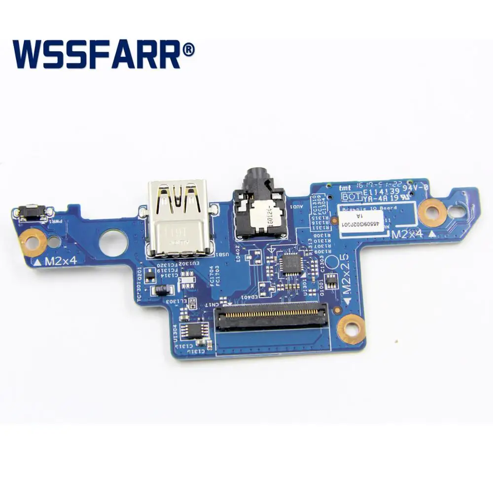 Para HP Envy X360 M6-AR M6-AR004DX USB PCBA de Audio Power Button Board 856792-001 448.07N02 0021 448.07N02 0011 100% trabajo