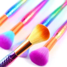 

Mermaid Design Nail Cleaning Brush Remove Dust Powder Brush Fashion Nails Brush for Gradient Manicure Acrylic Make Up Brushes