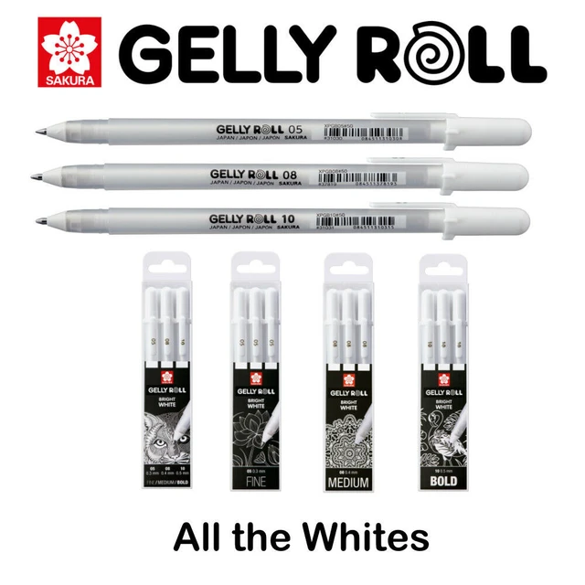 Boligrafo de gel blanco 10 Gelly Roll