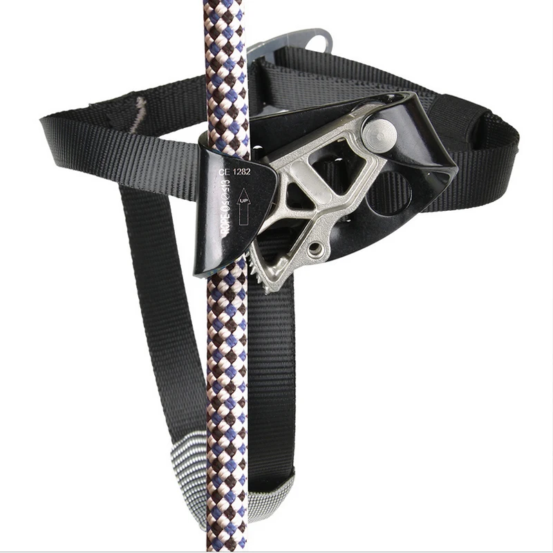 Left Foot Ascender Riser Rock Climbing Mountaineering Equipment Gear Max Load: 100kg CE Certificated