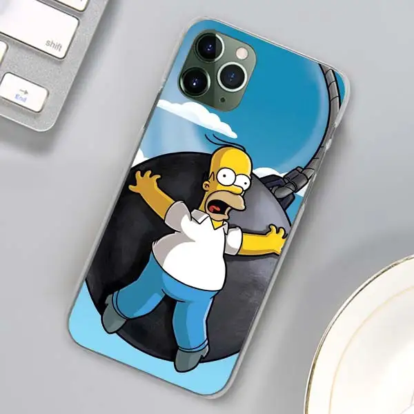 H02 Чехлы Homer J. Simpson для Apple iPhone 11 Pro Max X XR XS MAX 11 Pro 7 8 6 6s Plus 5 5S SE жесткий чехол - Цвет: H02