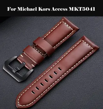 

Watchband Soft Calf Genuine Leather Watch Strap 18mm 20mm 22mm 24mm Watch Band Wristband For Michael Kors Access MKT5041