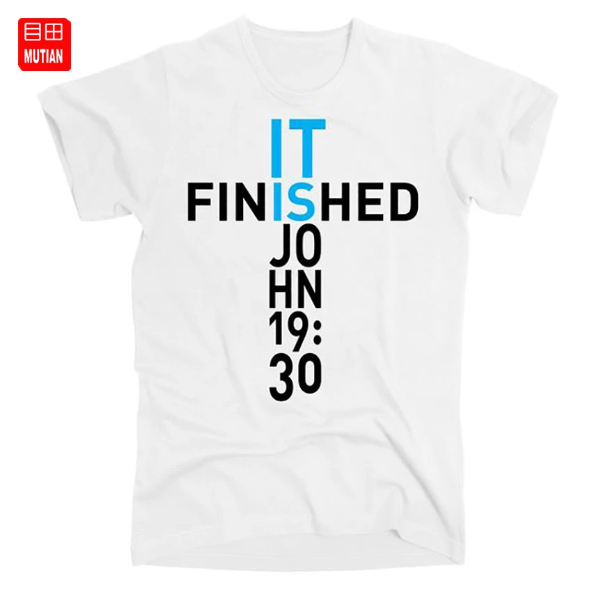 Il Est Fini Jean 19 30 T Shirt Jesus Christ Bible Citation Dieu Religieux Jesus Chretien Catholique Il Est Fini Aliexpress