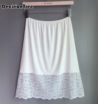 

2020 women half slips sexy lingerie loose underskirt midi petticoat under dress casual wear