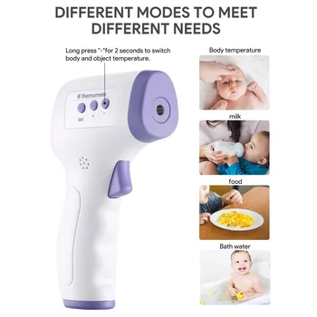 

Digital Non-contact IR Infrared Thermometer Forehead Body Temperature Measurement Tool Large LCD Screen With Backlit Function
