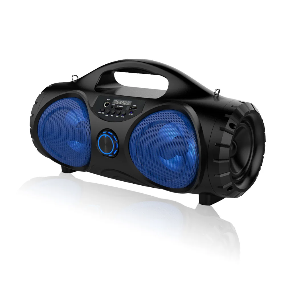 

Wireless Outdoor 3D Stereo Electronic With Handle Music Player Bluetooth Speaker FM Radio USB Charging Compact ABS 10W Portable