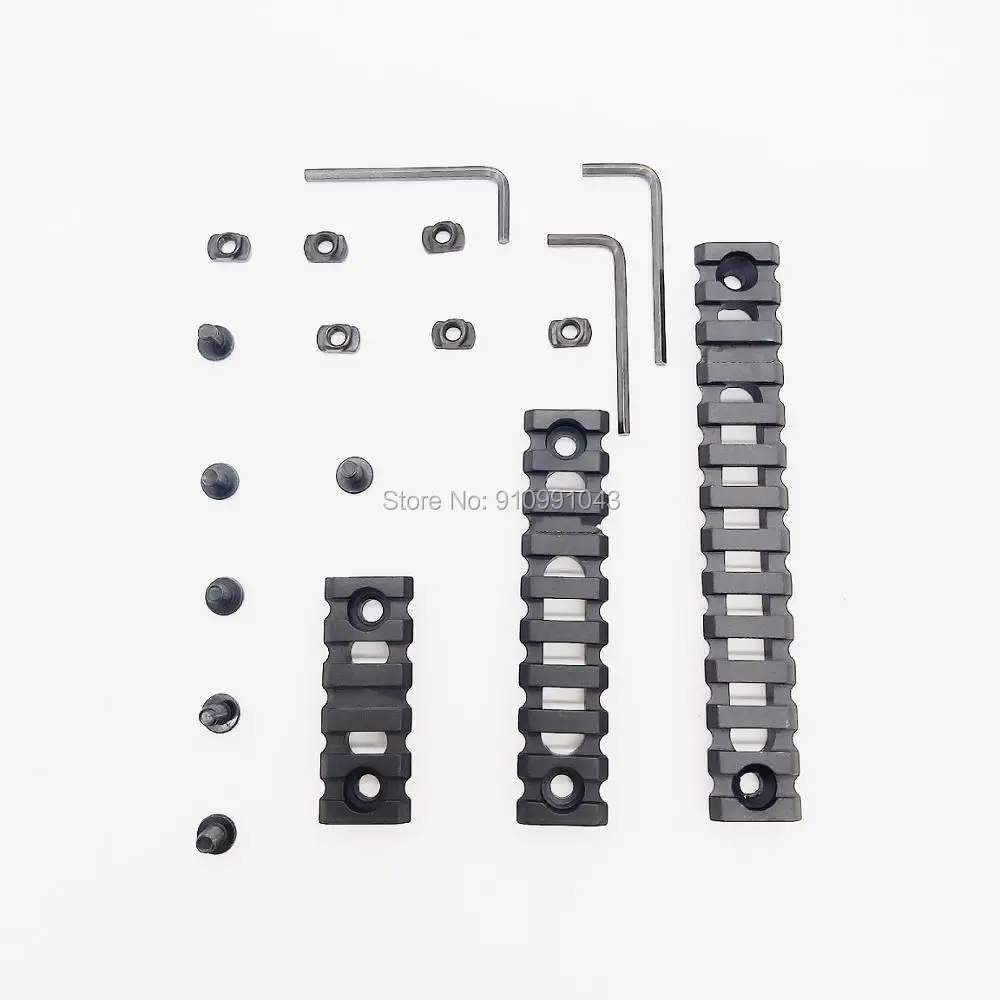 

hollowed out light weight MLOK Rail Section Picatinny Rail for MLOK Handguard Mount Rail Sytstem 5 9 13 slot