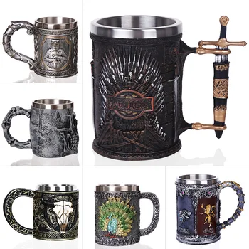 

Medieval Templar Crusader Knight Mug Suit Of Armor Knight Of the Cross Beer Stein Tankard Coffee Cup WY71301
