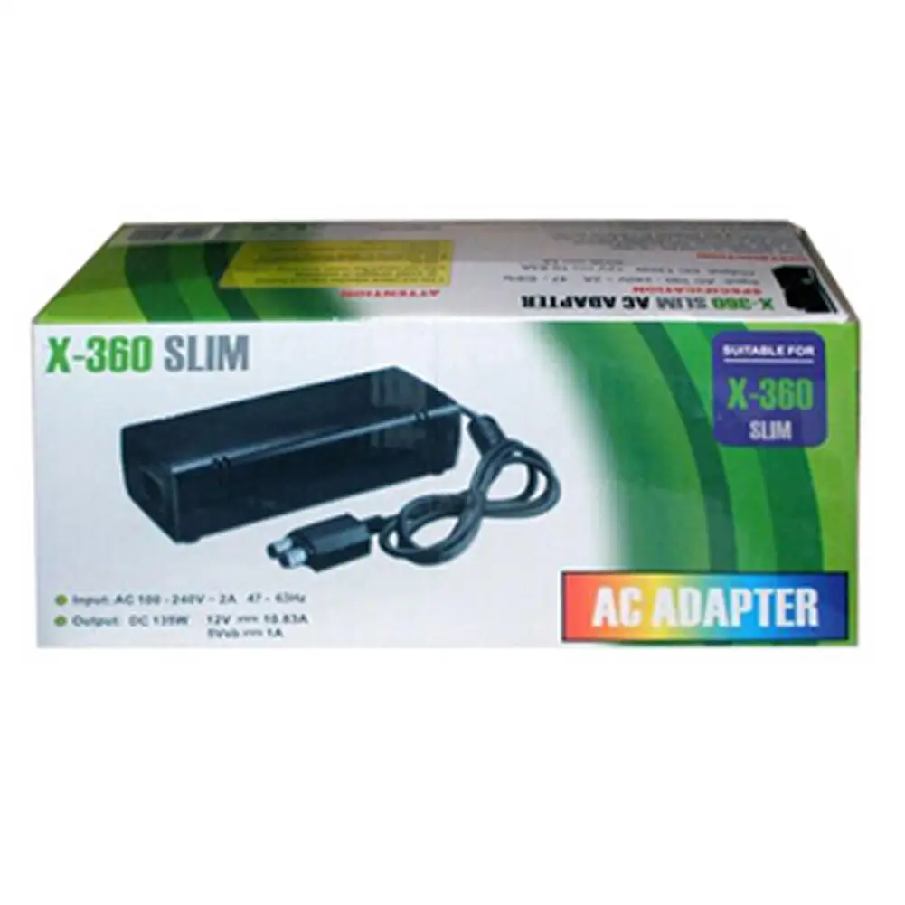 Для Xbox 360 Slim Адаптер переменного тока блок питания Кирпич Блок 135 Вт зарядное