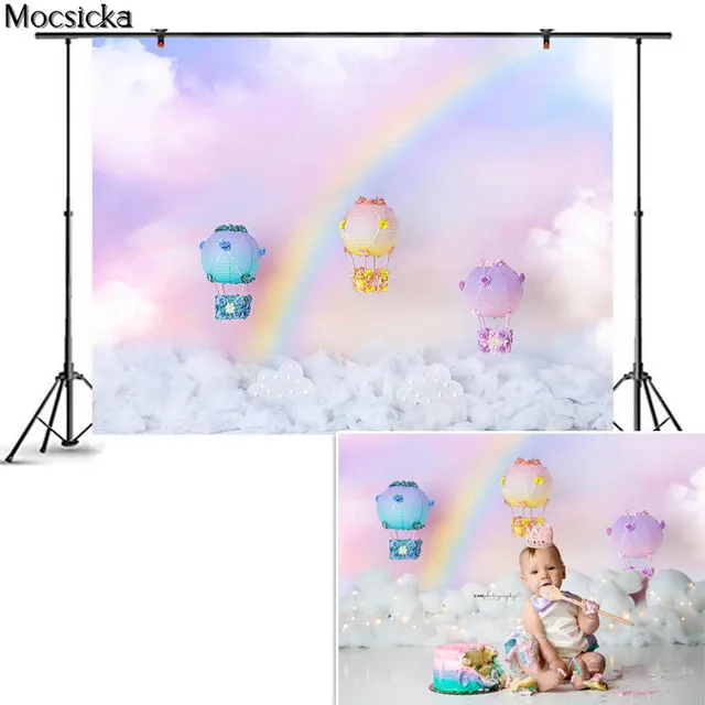 Birthday Photography Backdrop 1st Baby Shower Cake Smash Photo Background Children Newborn Interiors Decor Prop Studio Photocall HT-1701