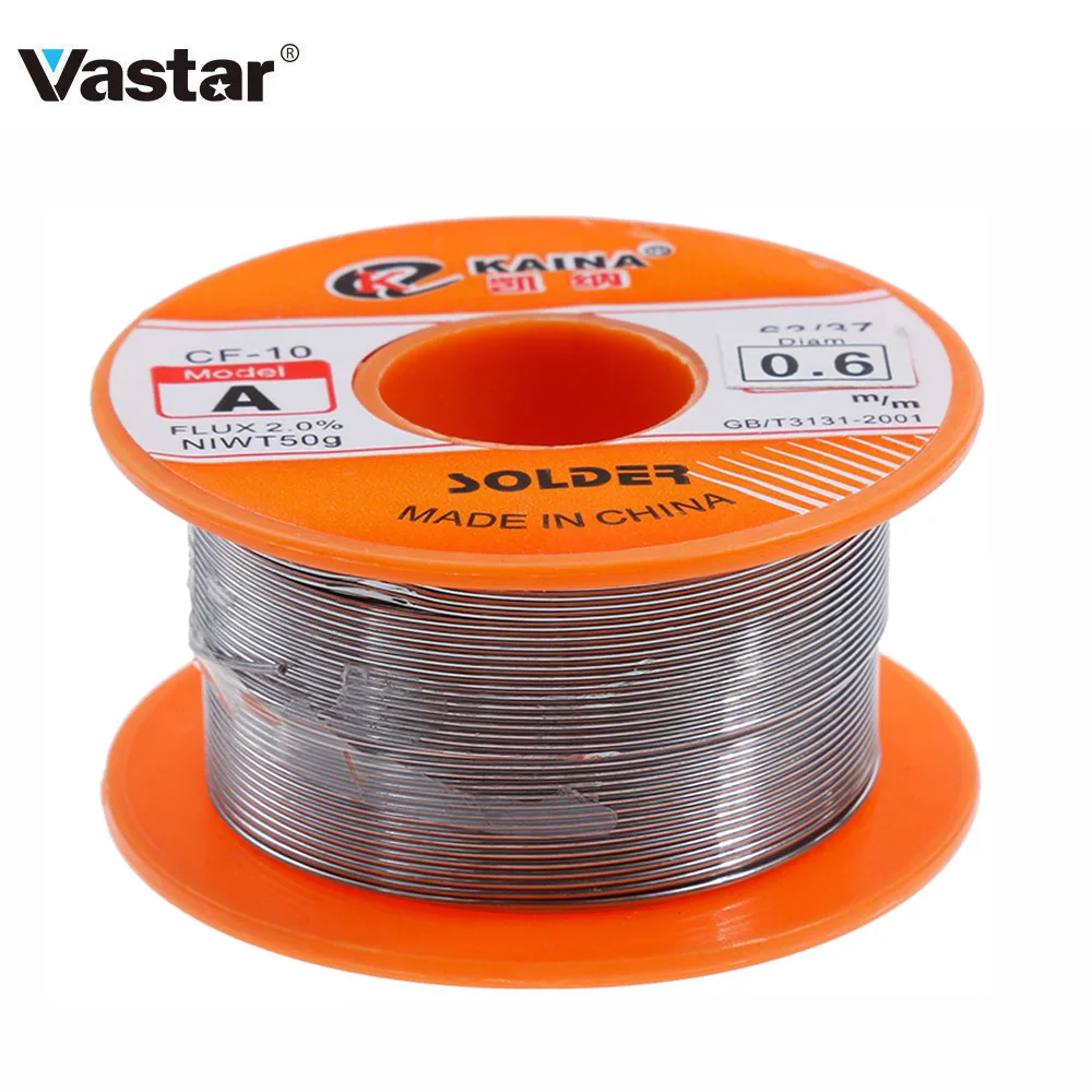 : Vastar 0 6/0 8/1/1.2/1.5 мм 63/37 поток 2.0% 45FT свинцово оловянные оловянный припой расплава