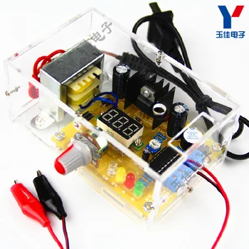 

LM317 adjustable regulated power supply board kit DIY production power supply training (Chinese and English version) spare parts