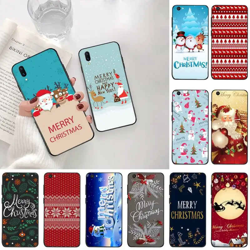 Счастливого Рождества Санта Клаус чехол для телефона Vivo Y91c Y17 Y51 Y67 Y55 Y7s Y81S Y19 V17 vivo s5