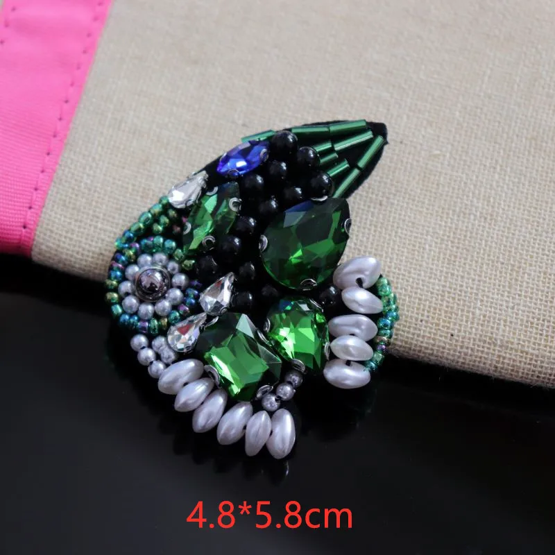 Handmade beaded goldfish cloth stickers DIY clothing decoration cloth stickers clothes hole patch