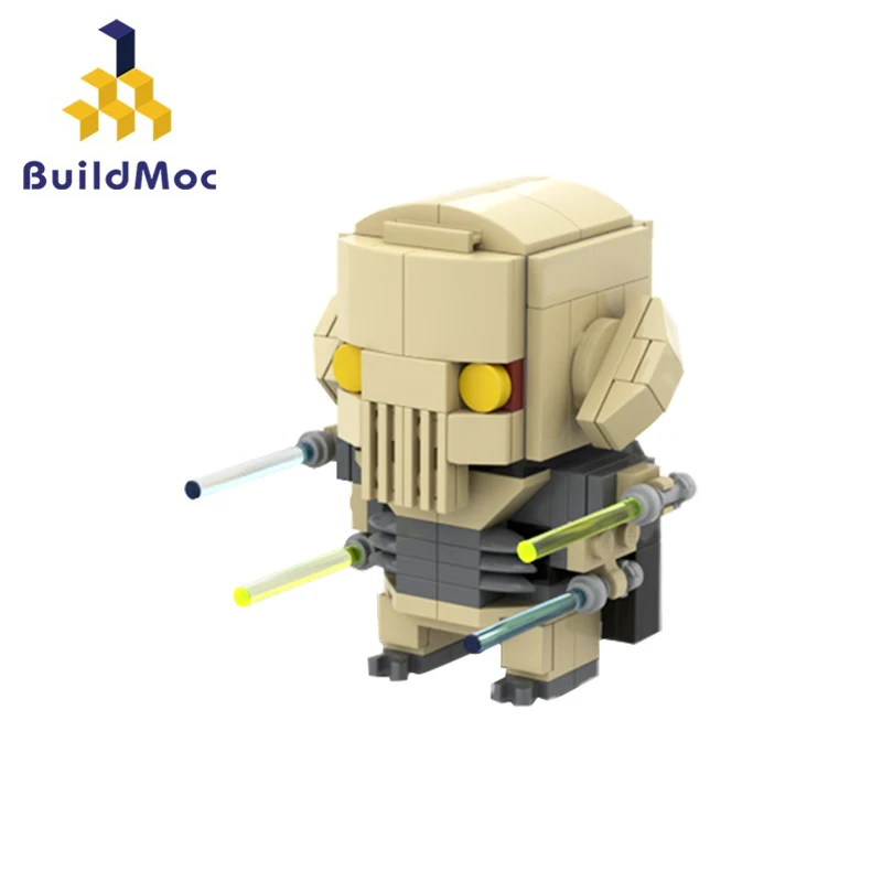 MOC Star Space Brickheadz Figure General Series Grevious Mini simulation Model Building Block DIY Bricks Children's Toys Gift | Игрушки и