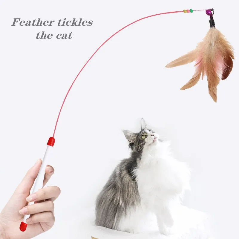 Классические игрушки для кошек Pet интерактивные игры рюмочка интересный Стальная проволока Дразнилка с