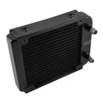 

12S-8 120 mm 18 Tubes CPU Water-cooled Radiator Baking Paint Treatment Heat Sink Aluminum Computer Chip Heatsink Exchanger