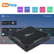 X96MAX Smart tv BOX Android 9,0 Amlogic S905X2 LPDDR3 Четырехъядерный 4 Гб 64 Гб 2,4G& 5 ГГц Wifi BT 4,0 1000M 4K HD 4 Гб 32FG X96 Max Box