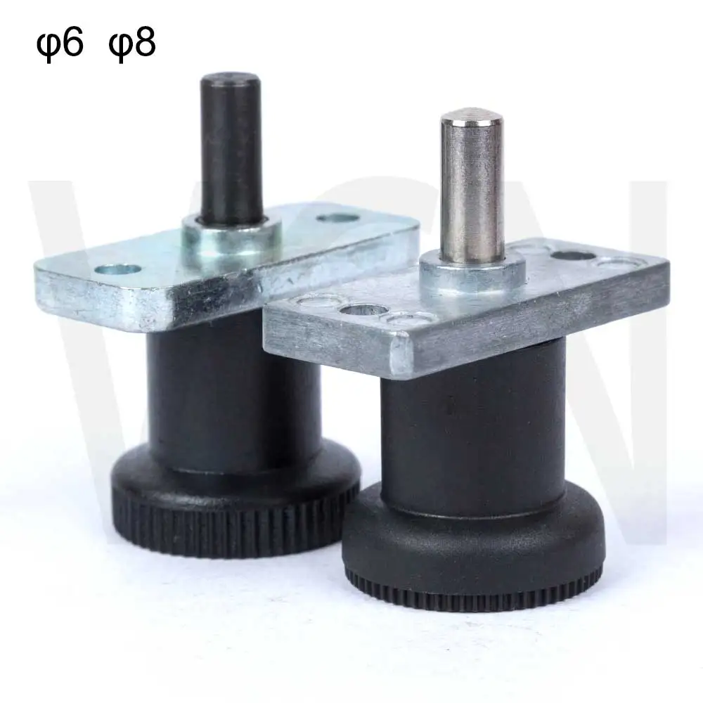 VCN232 인덱싱 플런저, 플랜지 장착형, INDEX PLUNGER 스프링 핀, 플라스틱 손잡이, 6-6 6-14 8-8 8-18