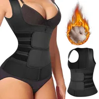 Women Waist Trainer Compression Slimming Body Shaper Workout Tank Tops Weight Loss Corset 1