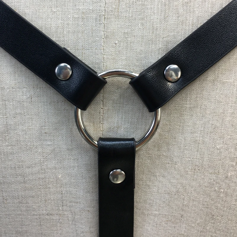 Sexy Leather Garters Belt Women Lingerie Adjustable Harness Bondage Body Bdsm fetish Cosplay Harajuku Gothic Black Sword Belt