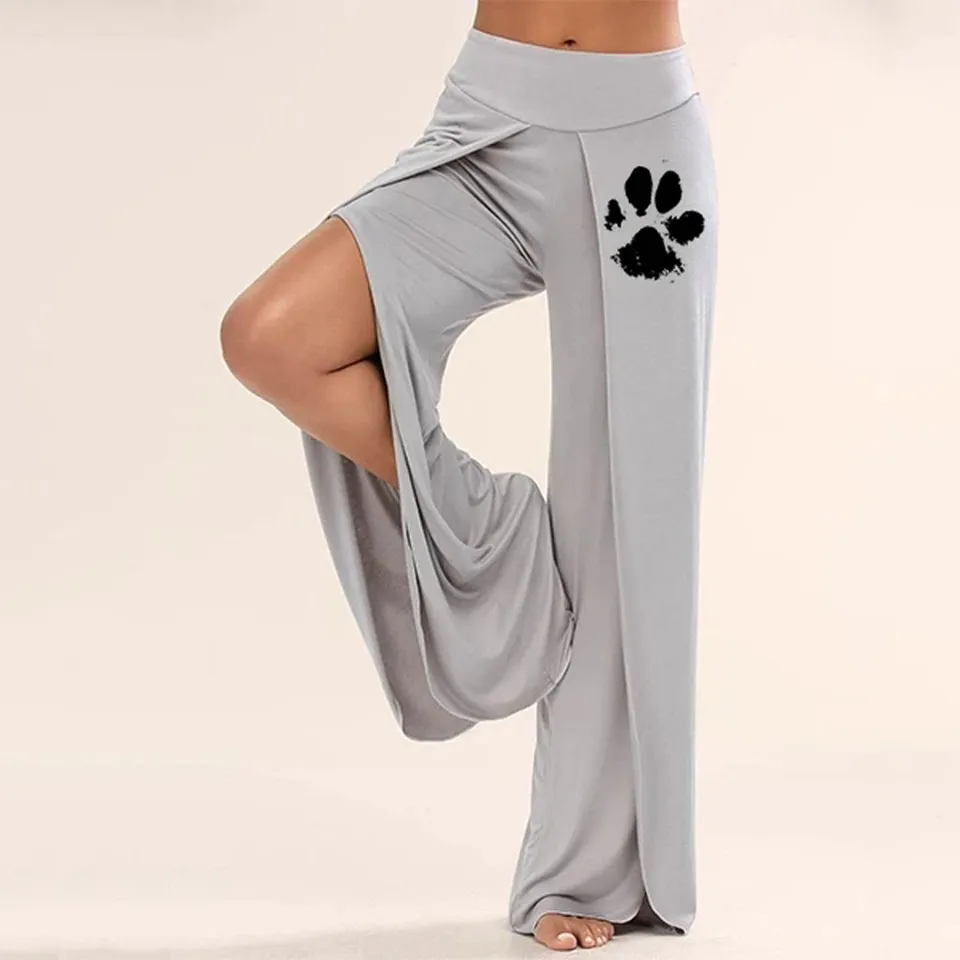 paw print yoga pants