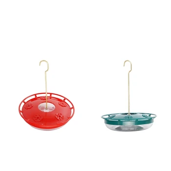 

2pcs Outdoor Hummingbird Feeder Plasic Bird Feeder with 8 Feeding Stations
