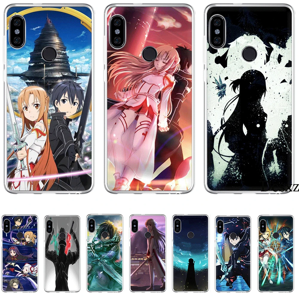 

Mobile Phone Case For Xiaomi Redmi Note 6 7 Pro 5A 4 4X 3 5 Hard Cover Sword Art Online
