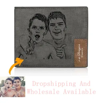 

Father‘s Day Gift,Men's Bifold Engraved Photo Wallet,Custom Photo Wallet,Personalized Photo Wallet,Personalized Wallet