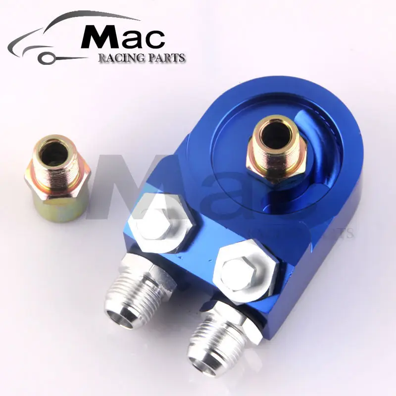 Auto OIL COOLER SENDER ADAPTER oil SANDWICH PLATE DOUBLE ANGLE TYPE AN10