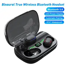 

JS2 TWS Wireless Bluetooth 5.0 Stereo Digital Display Earphone Earbuds Headphone Sports Earphones with Charging Box Wireless