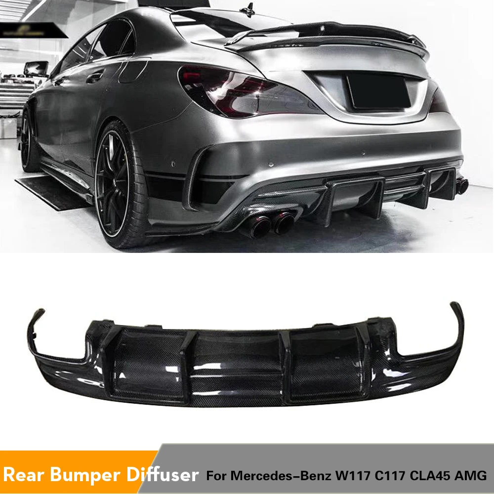 Автомобильный диффузор для заднего бампера Mercedes Benz CLA Class C117 W117 Sport CLA45 AMG 2016 2019