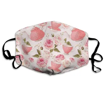 

Pink Teapot print Dustproof and windproof mask, washable and reusable, suitable for outdoor sports