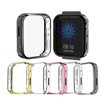 

For Xiaomi Electroplating Smartwatch band Tpu Replacement Strap Official Pattern Black Buckle Sports Replacement Wristband