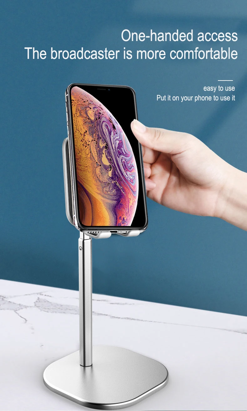 Настольный держатель для телефона, планшета, подставка для Xiaomi samsung S9 S10, универсальная подставка для планшета, держатель для iPad 7 huawei P30 lite, держатель для телефона