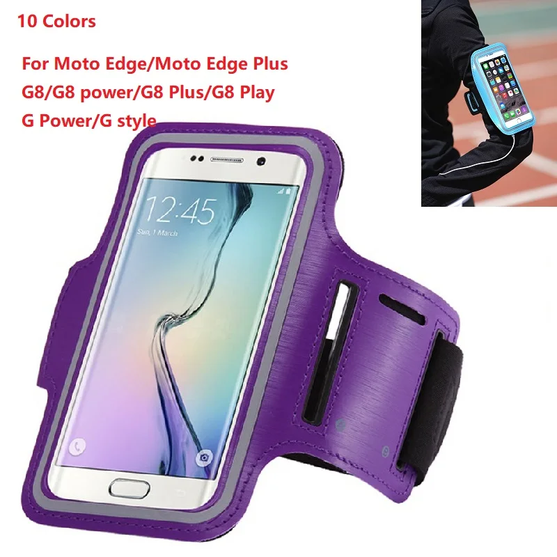 Чехол на руку для занятий спортом открытом воздухе Moto Edge Plus G Power стильный
