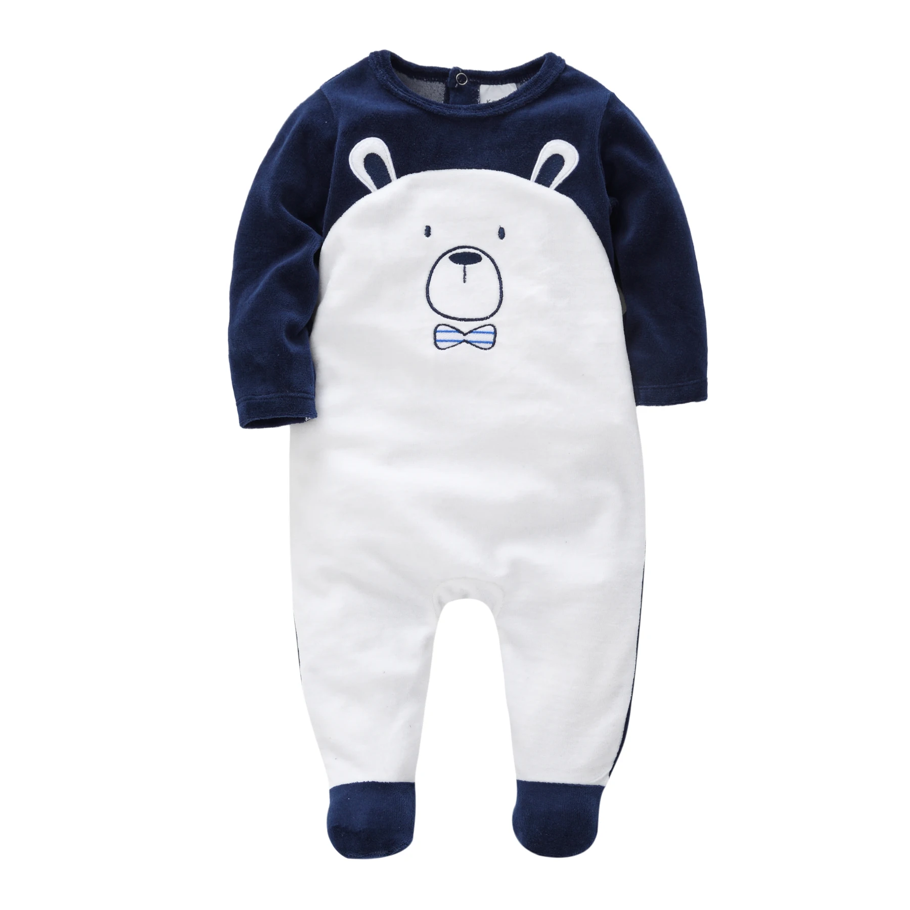 

2021 Winter Newborn Baby Boys Romper Bebe Fille Onesies Velvet Warm Jumpsuit Baby Girls Clothing Toddler Clothing Roupa De Bebes