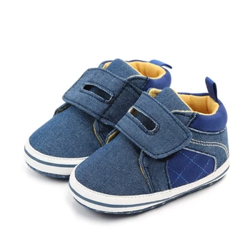 

0-12M Classic Baby Boy Canvas Shoes Baby First Walkers Spring Cotton Patchwork Sneakers Newborn Prewalker