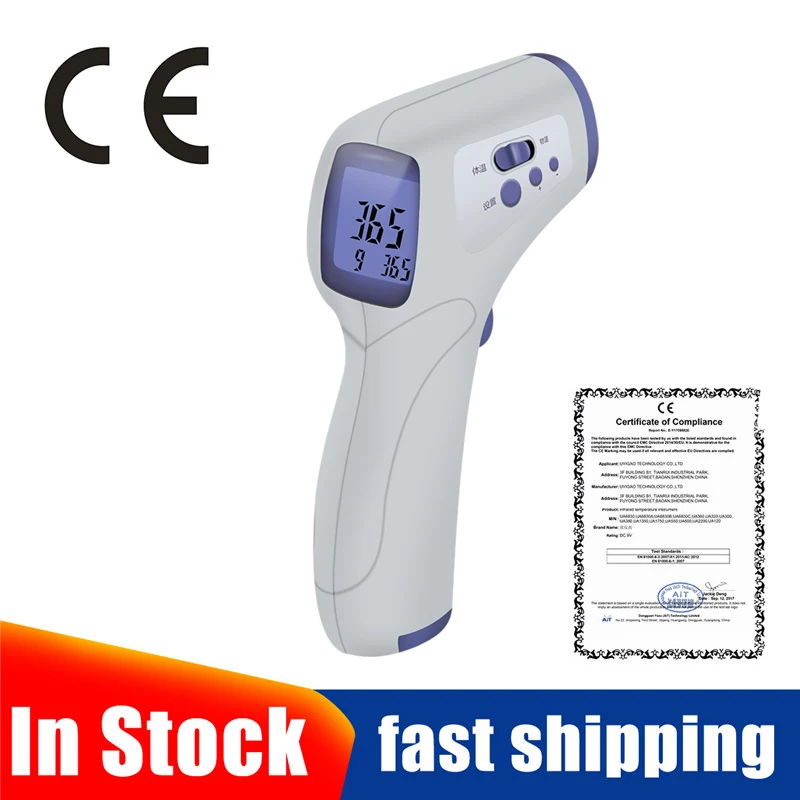 

Medical Infrared Thermometer Forehead Baby Portable Non-contact child Handheld Body/Object Temperature Measure IR Device
