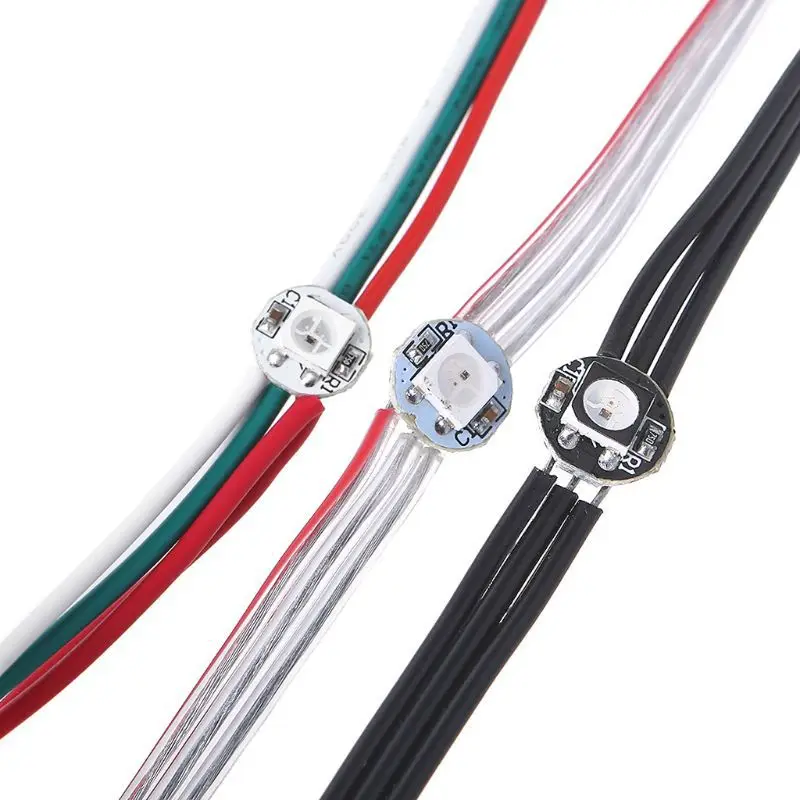 WS2812b 5V 5050 Патч маленькая круглая пластина встроенный IC полноцветный соединительный провод маленькая круглая пластина SK6812