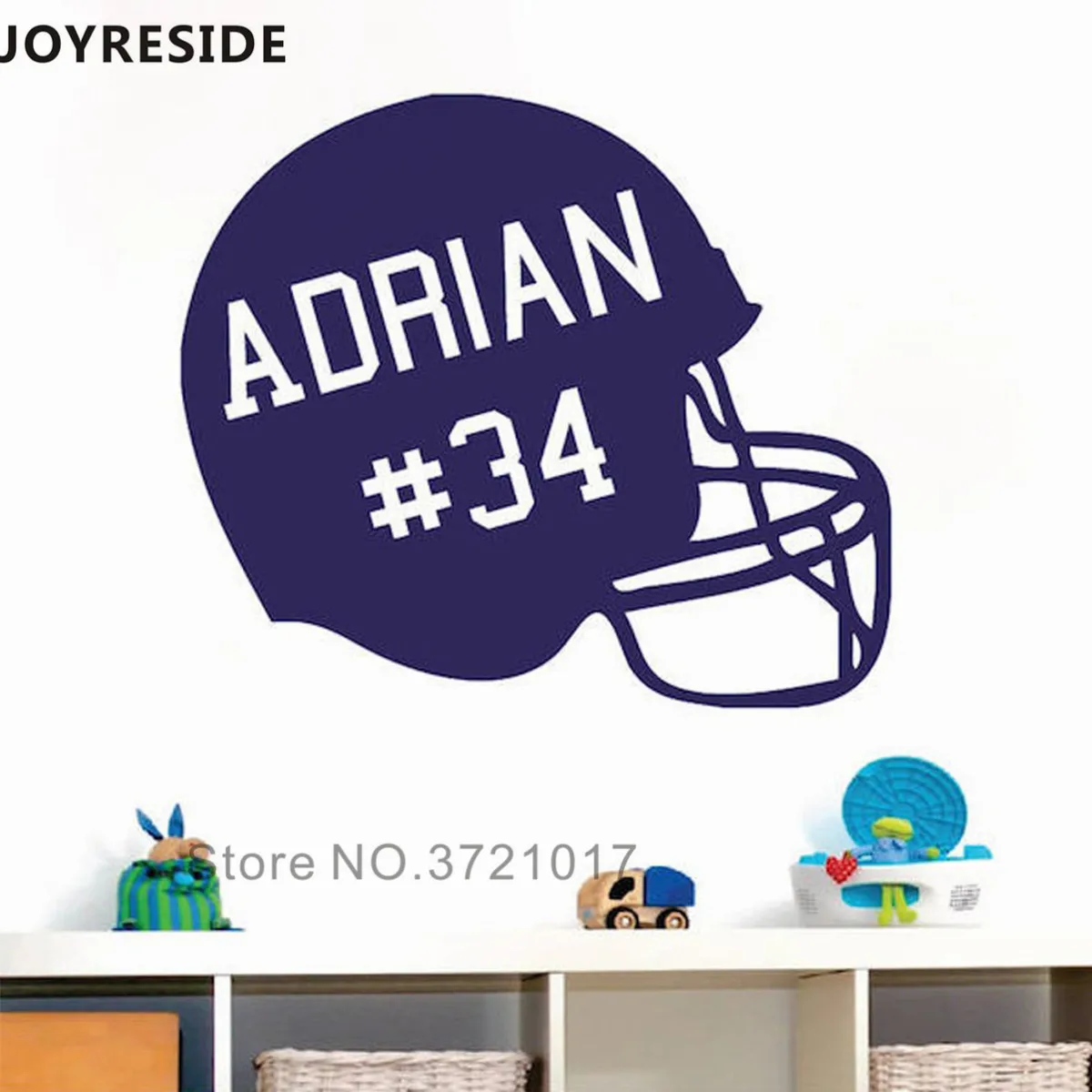 JOYRESIDE Football Helmet Wall Sticker 