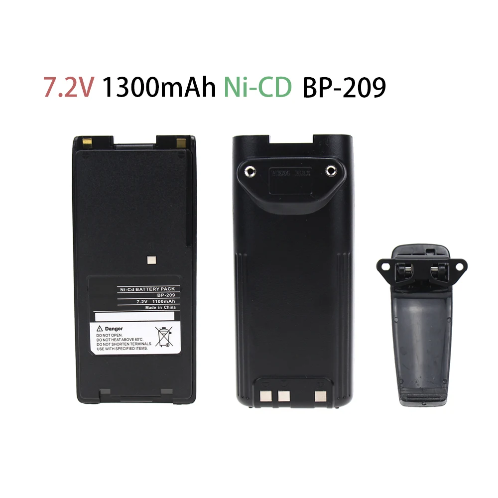 

1300mAh Replacement Two-Way Radio Battery BP-209 BP-210 BP-222 BP-209N BP-210N BP-222N for ICOM Radios C-A6 IC-A24 IC-V8