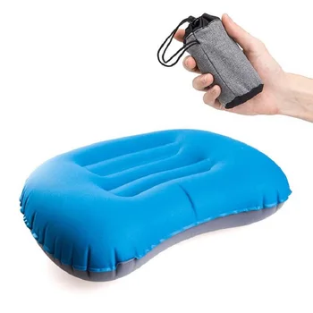 

Portable Inflatable Pillow for Camping Mat Sleeping Pad Headrest Neck Lumbar Support Travel Pillow for Hiking Backpacking Picnic