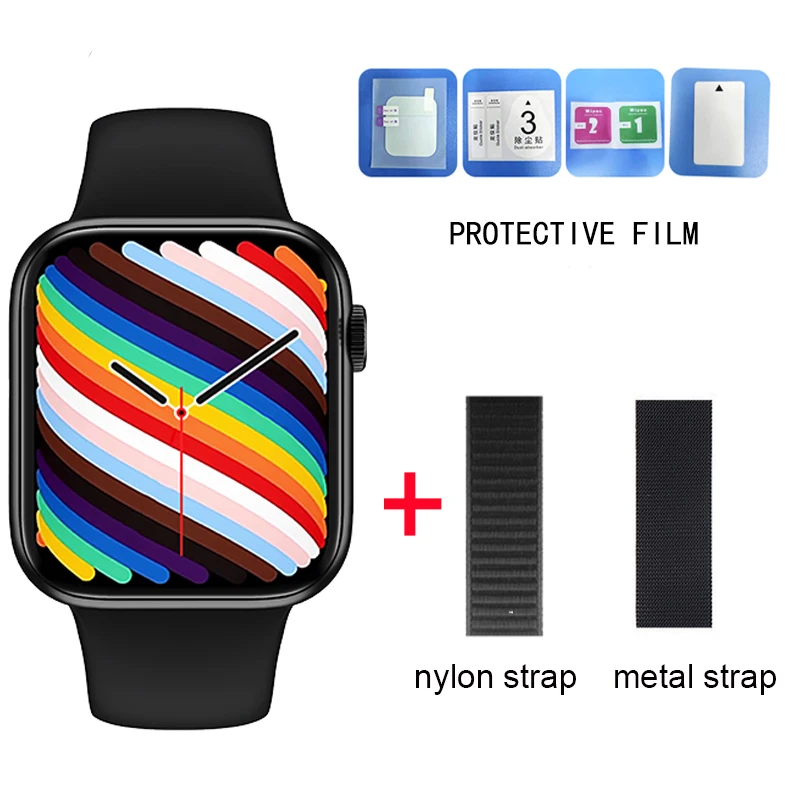 Wearpai Smart Watch HW19 Full Screen Sleep Monitor Double Buttons Make Call Smartwatch Sport Women Men pk iwo 13 W46 IWO W37 PRO 