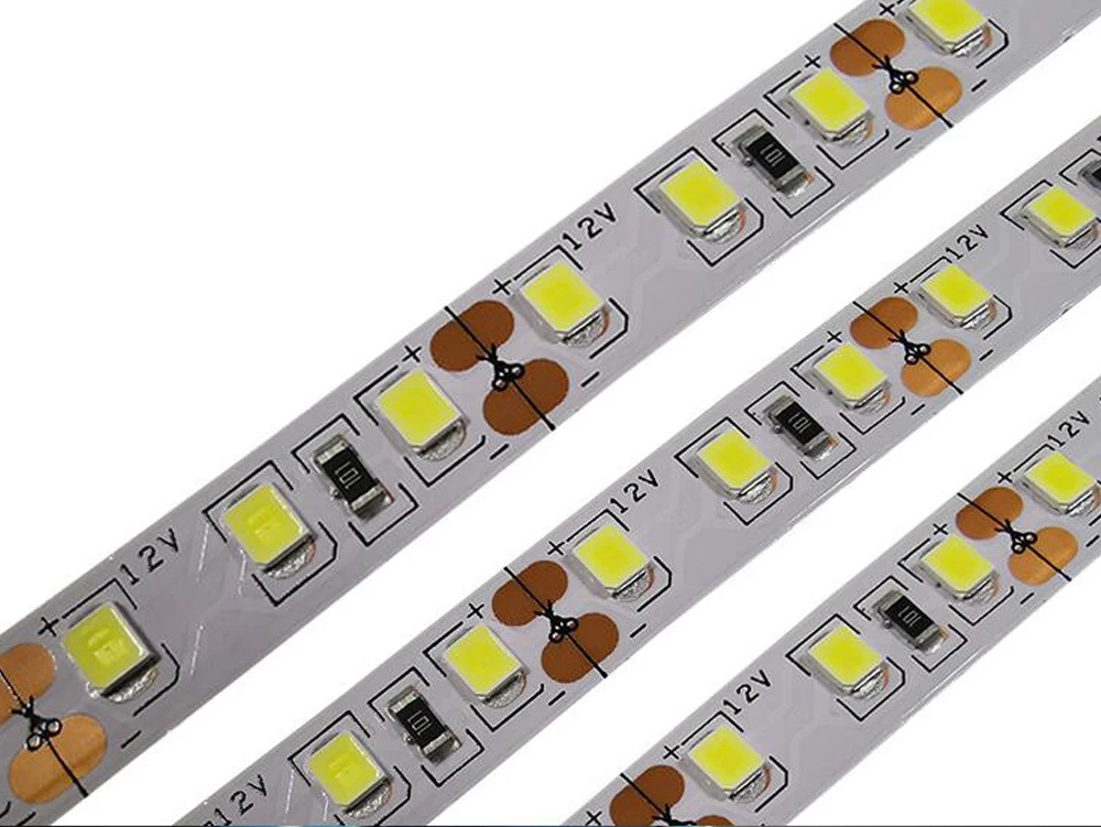 SMD 2835 Светодиодные ленты 12V 5 м 600 светодиодный s гибкий светодиодный лента диод Водонепроницаемый Светодиодные ленты светильник Кухня шкаф светильник Striscia led светодиодный