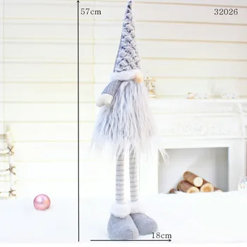 

Faceless Santa Claus Retractable Christmas Dolls New Year Christmas Decoration Ornaments J2Y