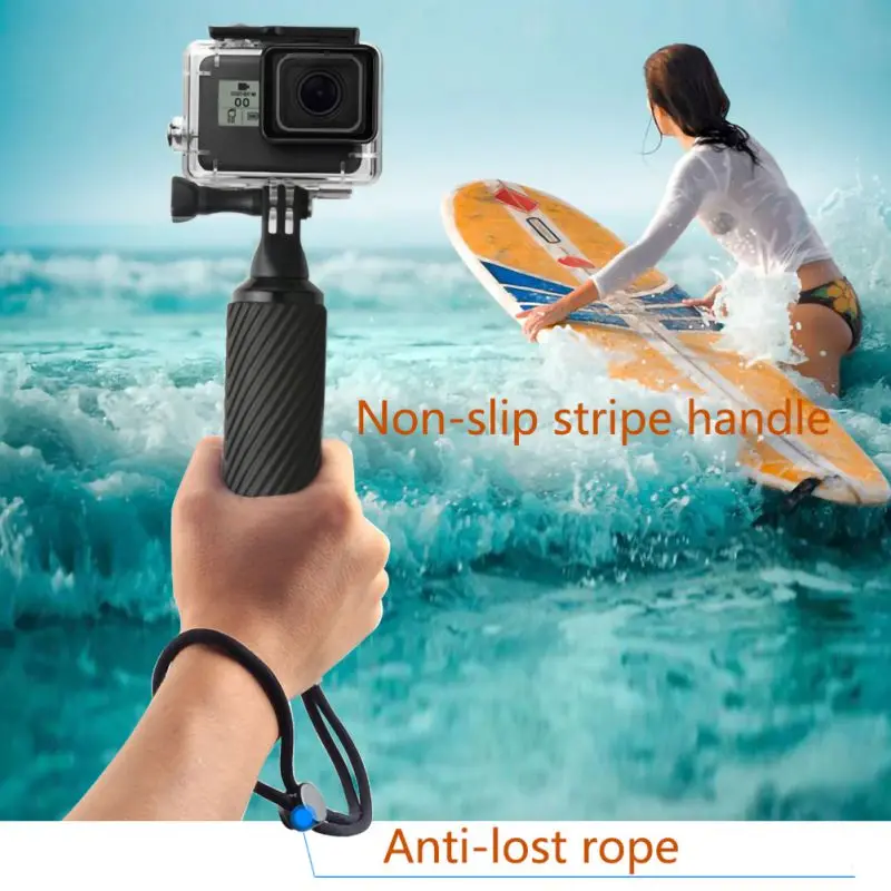 Для Gopro Hero 8 7 6 5 плавающий плавучий стержень Дайвинг шест палка для селфи регулируемый ремешок